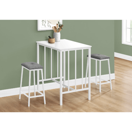 Monarch Specialties Contemporary 3pc. Dining Set