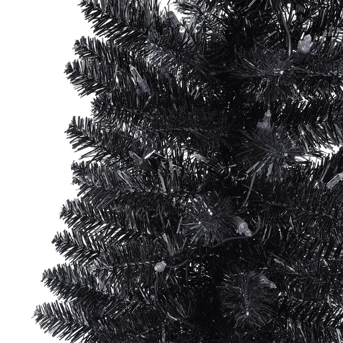 Puleo International 6ft. Pre-Lit Tinsel Artificial Christmas Tree