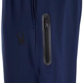 Mens Spyder 4-Way Stretch Knit Pants w/ Zipper - Dusty Navy