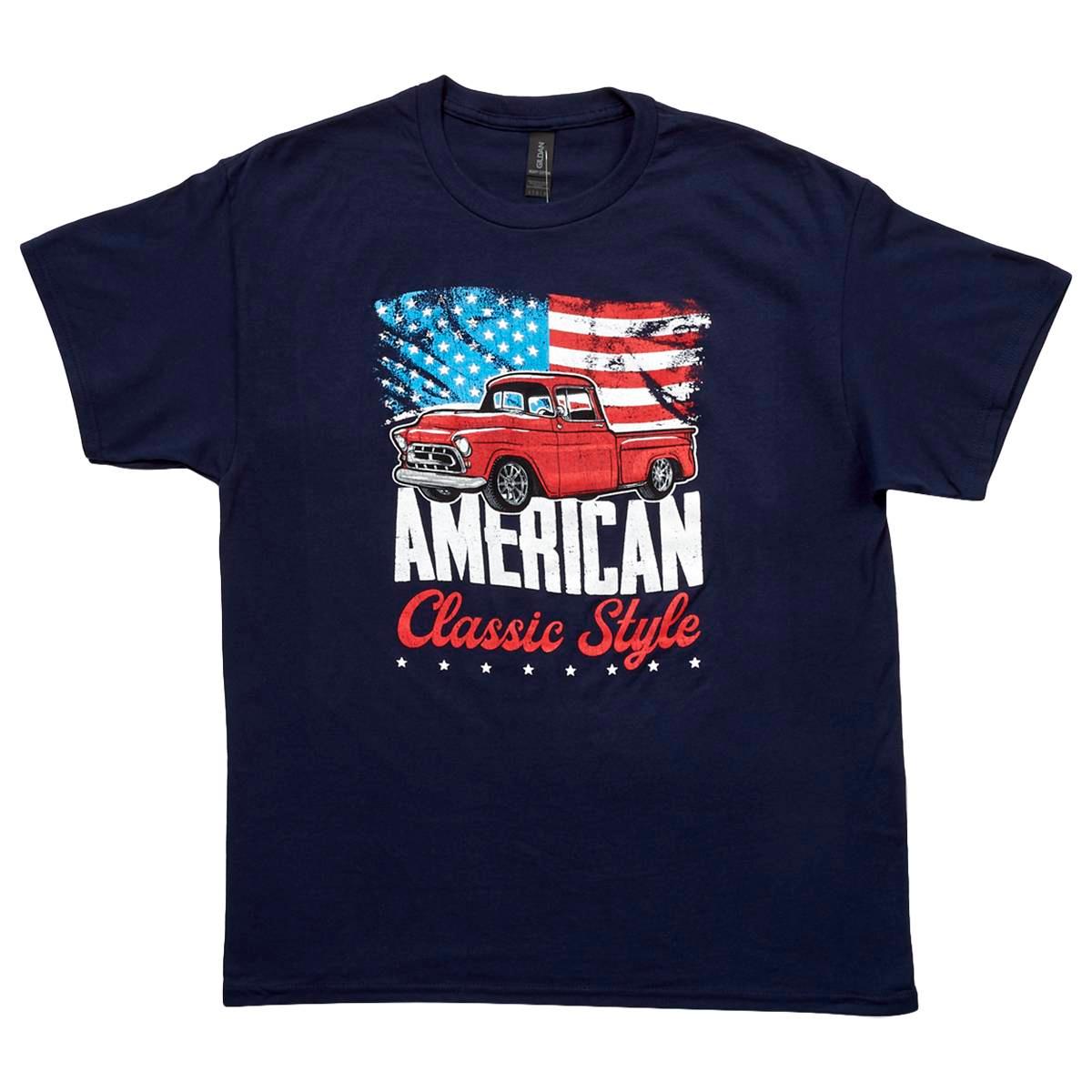Mens Home of the Brave Classic Pickup Short Sleeve Graphic Tee