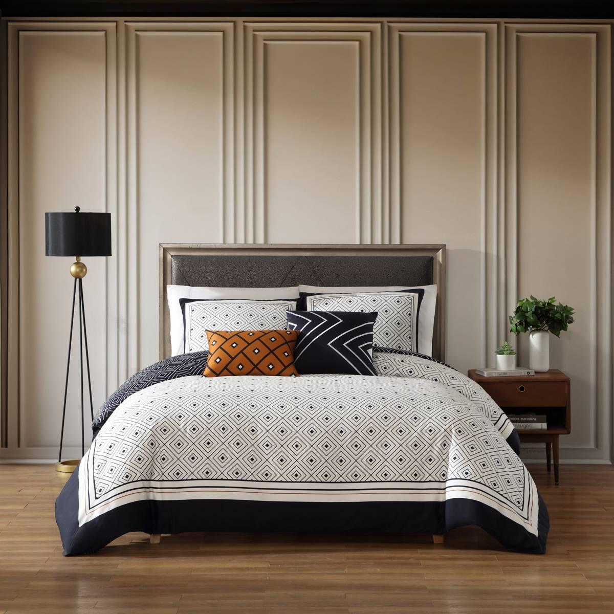 Bebejan® Geometric Cotton 5pc. Reversible Comforter Set