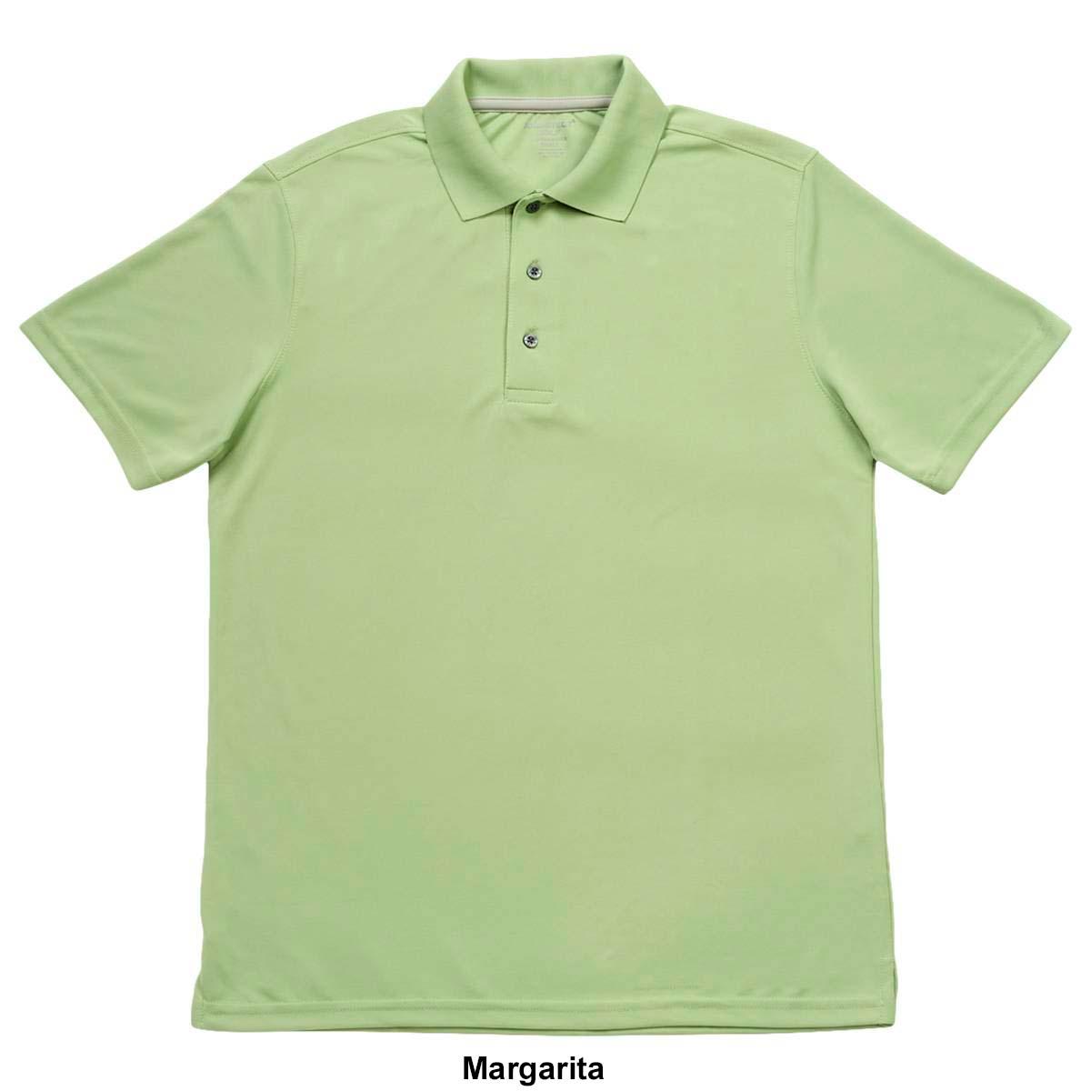 Mens Architect® Solid Mesh Stitch Short Sleeve Golf Polo