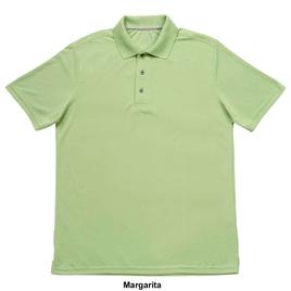 Mens Architect® Solid Mesh Stitch Short Sleeve Golf Polo