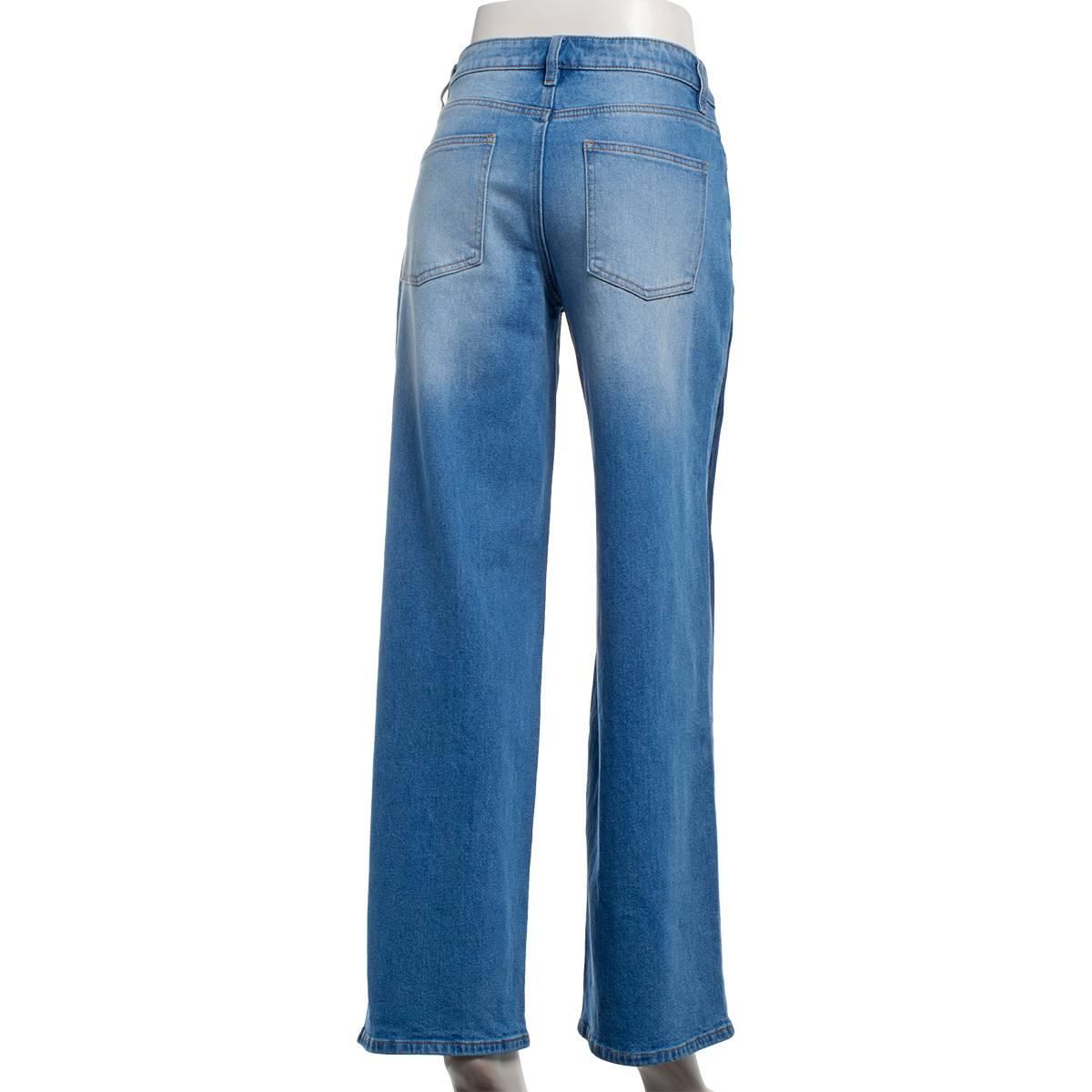 Juniors Madden Girl Color Block Wide Leg Jeans