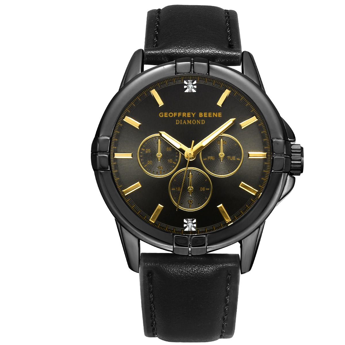 Mens Geoffrey Beene(R) 43mm Gunmetal Watch - GBA0031GU