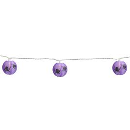 Northlight Seasonals 10ct. Purple Spider Paper Lantern Lights