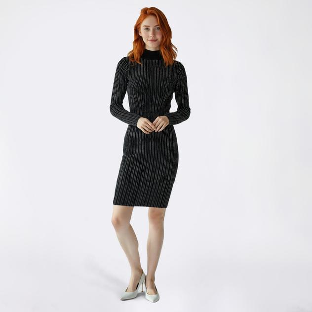 Juniors Madden Girl Mock Neck Rhinestone Sheath Dress