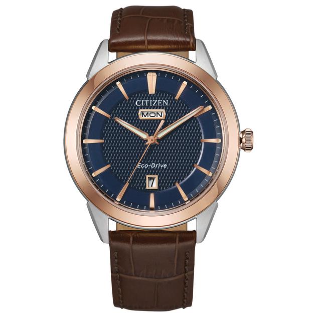 Mens Citizen® Eco-Drive Rolan Rose Gold Watch - AW0096-06L