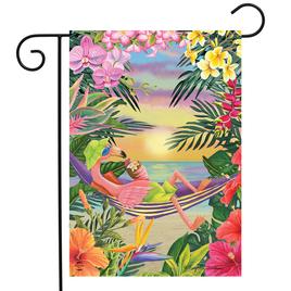 Briarwood Lane Five O''clock Flamingo Garden Flag
