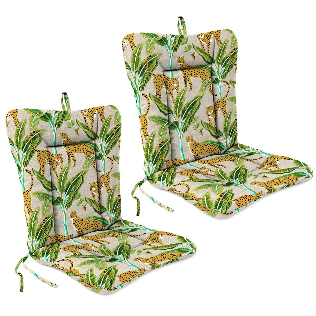 Jordan Manufacturing Set of 2 Enzel Linen Dining Chair Cushions
