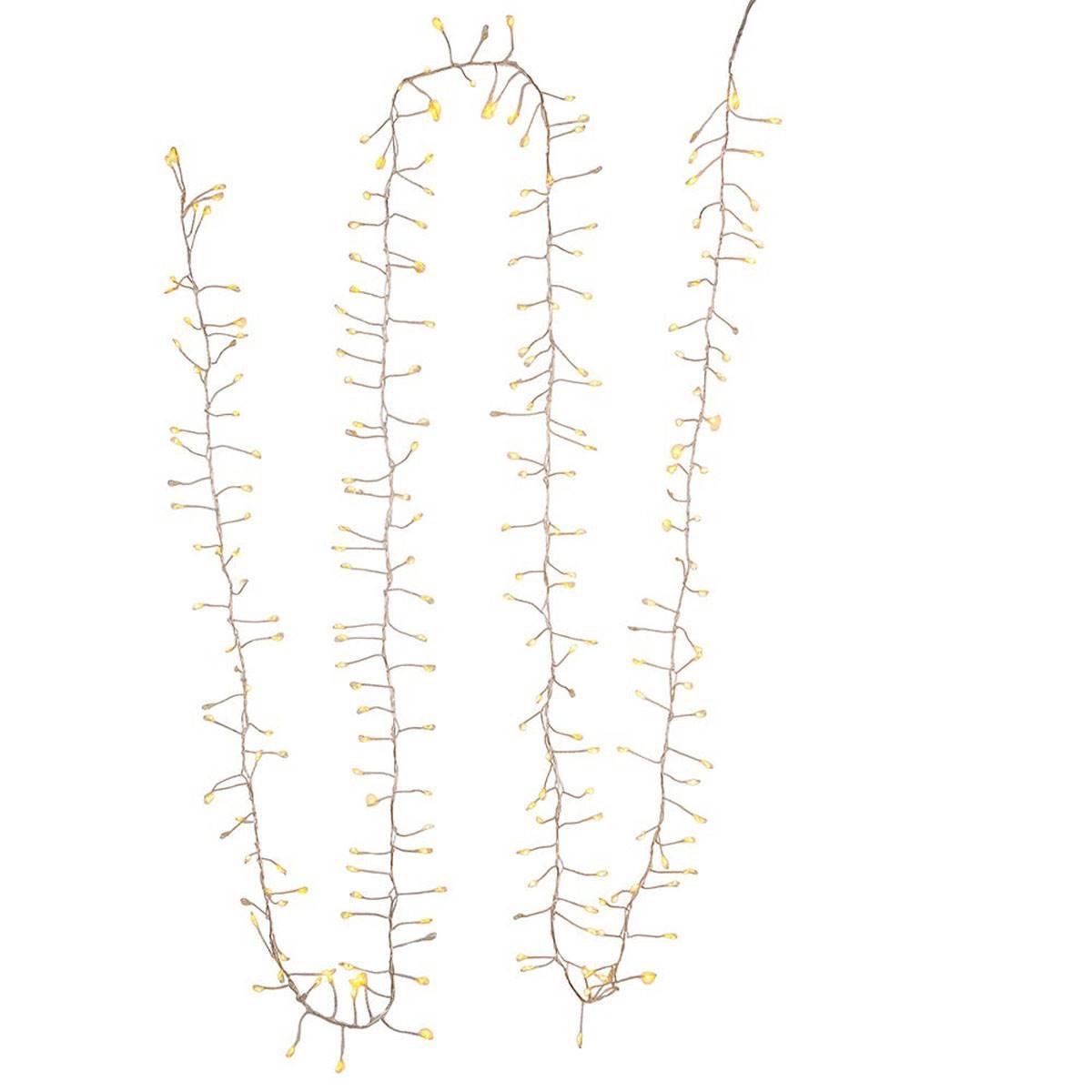 Kurt Adler Fairy Cluster Garland w/ Cool White LED Twinkle Lights