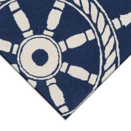 Liora Manne Frontporch Ship Wheel Rectangular Accent Rug