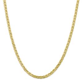 Mens Gold Classics(tm)10kt. 4.1mm Semi-Solid Anchor Chain Necklace