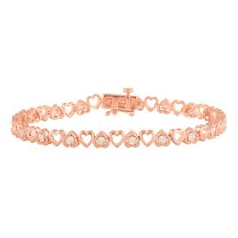 Nova Star(tm) 1/4ctw. Lab Grown Diamond Heart Bracelet