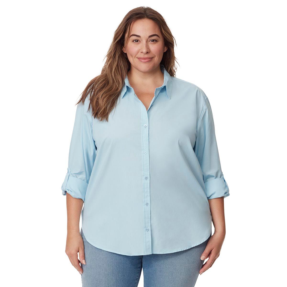 Plus Size Gloria Vanderbilt Amanda Casual Button Down