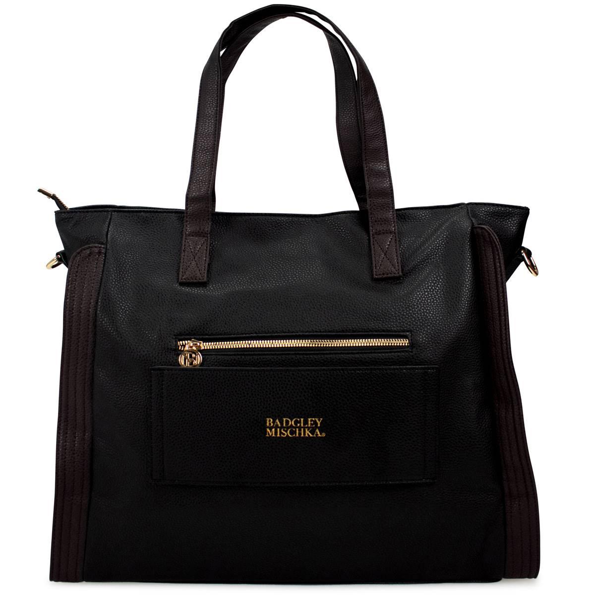 Badgley Mischka Rose Vegan Leather Travel Tote Weekender Bag