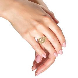 Haus of Brilliance 14kt. Gold Plated 1/3ctw. Diamond Bridal Set