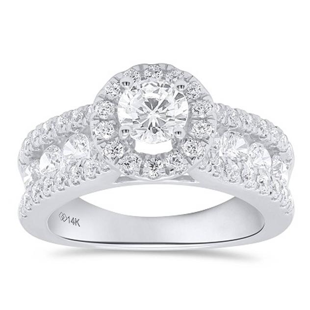 Nova Star® White Gold & 2 1/4ctw. Lab Grown Diamond Ring