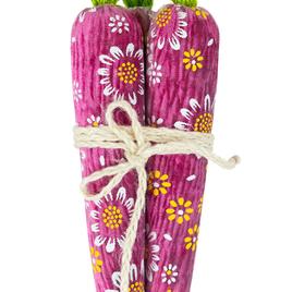 Northlight Seasonal Floral Easter Carrot Bundle - Set of 3
