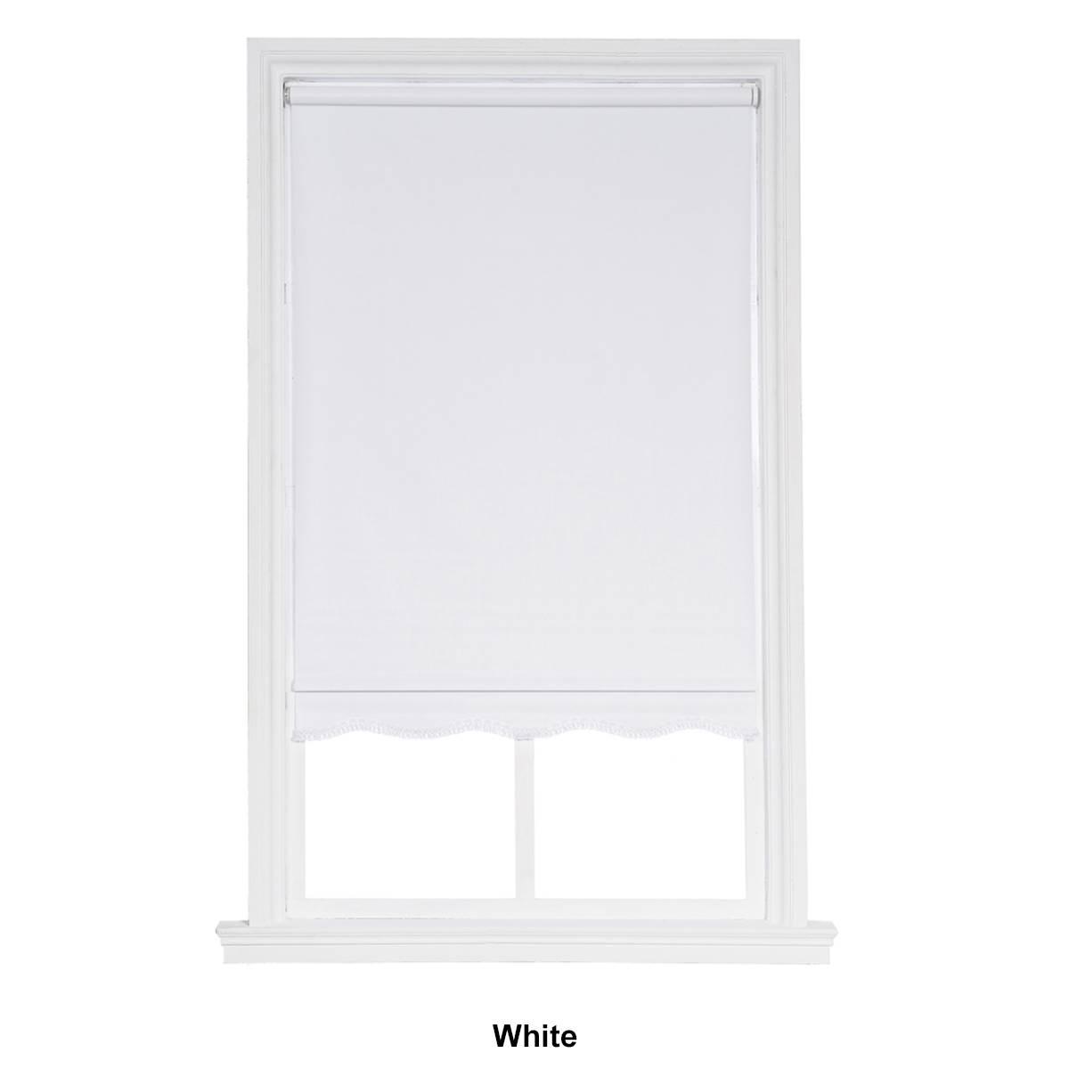 Fringed Cordless Vinyl Roller Shade - 15x64in. - 39.5x64in.