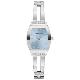 Womens Caravelle Blue Dial Stainless Steel Watch - 43L223