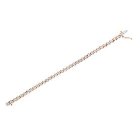 Haus of Brilliance 14kt. Rose Gold 1/4ctw. Tennis Bracelet