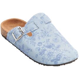Womens Love 83 Blue Toile Clogs