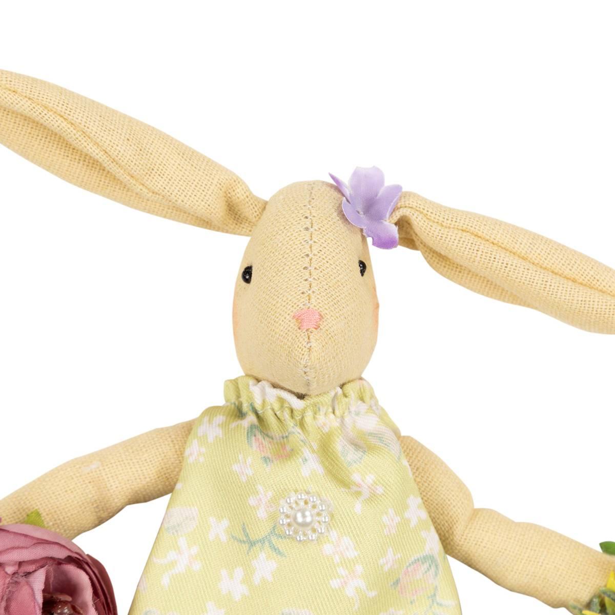 Northlight Seasonal Girl Bunny Artificial Floral Easter Wreath