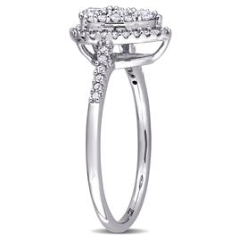 Diamond Classics™ 10kt. White Gold 1/2ctw. Diamond Pear Ring