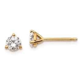 Pure Fire 14kt. Gold 1/2ctw. Certified Lab Grown Diamond Earrings