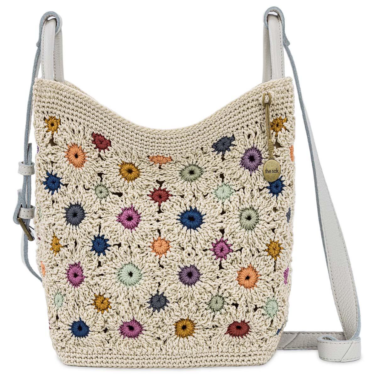 The Sak Los Feliz Floral Slouchy Crochet Crossbody