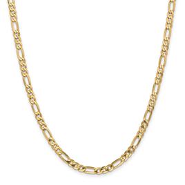 Gold Classics(tm) 4.75mm. 14k Gold Flat Figaro Chain Necklace