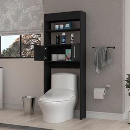 FM FURNITURE Valencia Black Wengue Over The Toilet Cabinet