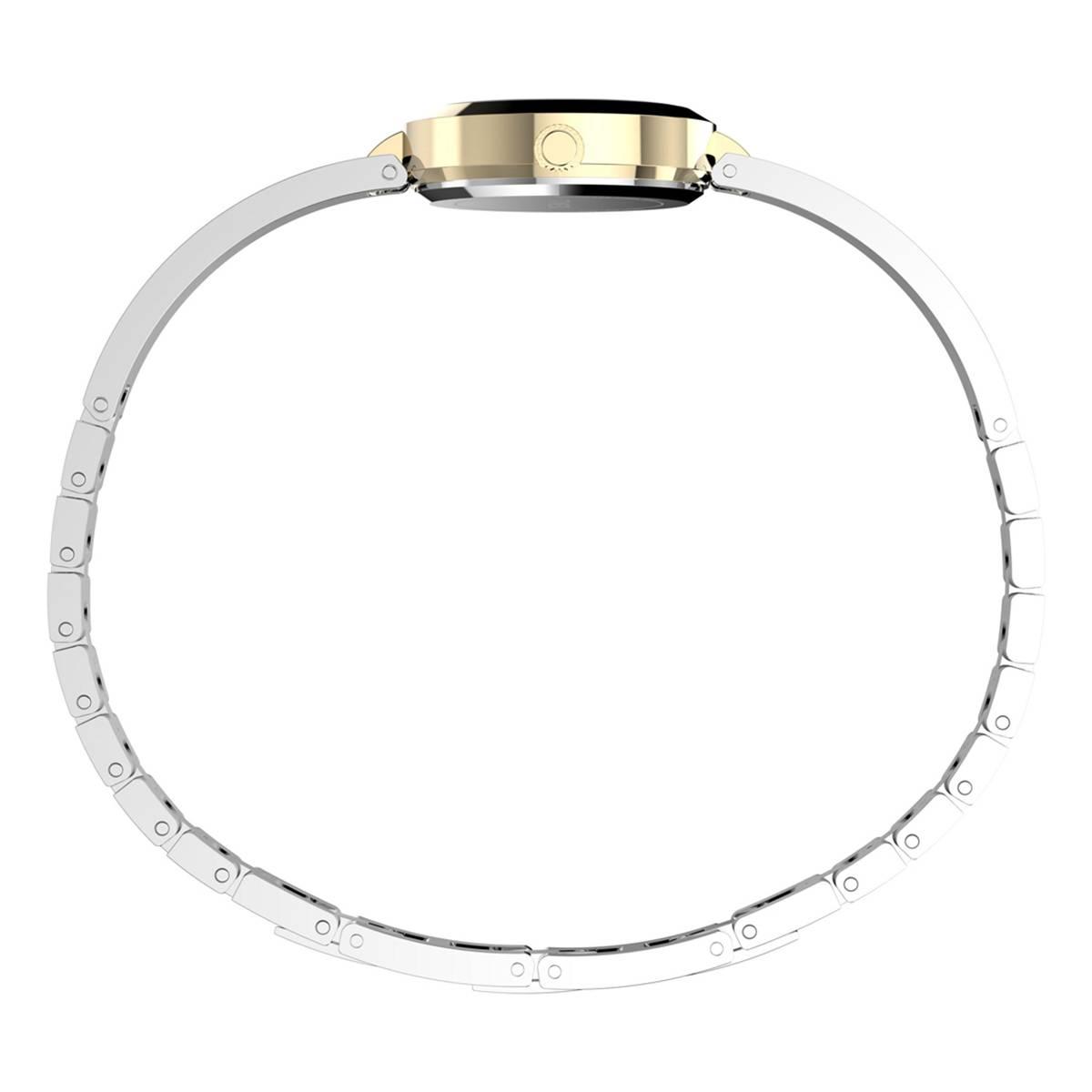 Womens Timex® Two-Tone Crystal Semi Bangle Watch - TW2W96200JT
