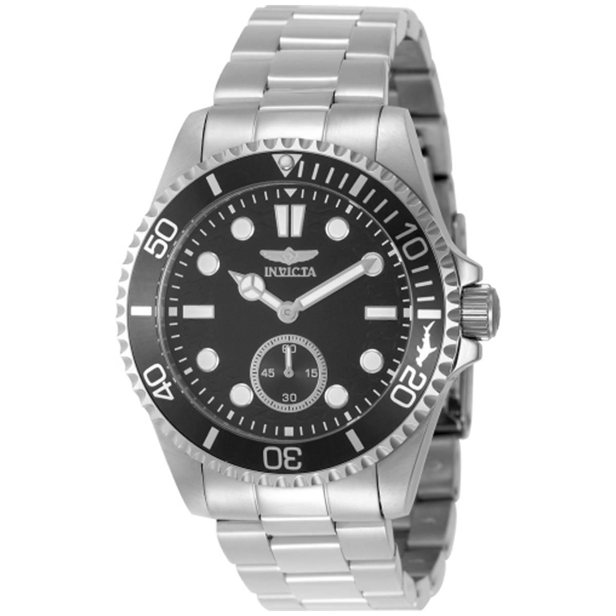 Mens Invicta Pro Diver Black Dial Quartz Watch - 49421