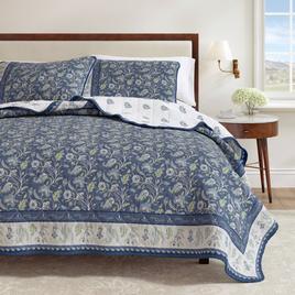 FreshFolds Indira 3pc. Reversible Floral Bordered Quilt Set