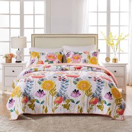 Greenland Home Fashions(tm) Watercolor Dream Floral Quilt Set