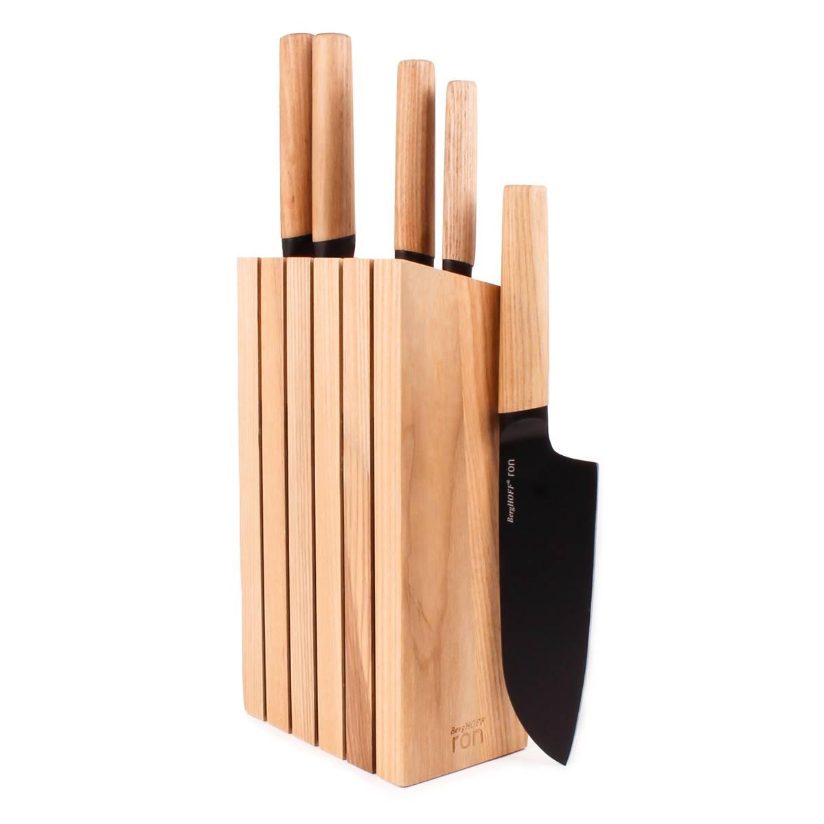 BergHOFF Ron Stainless Steel 6pc. Knife block Set
