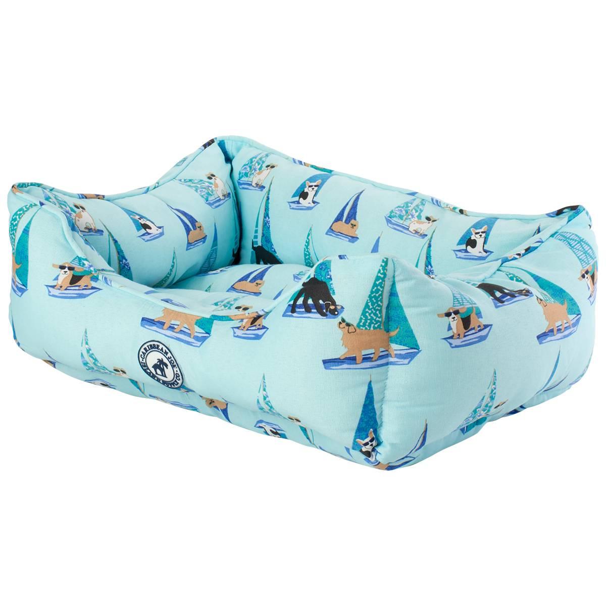CJ Cotton 21in. Pattern Sea Cuddler Pet Bed
