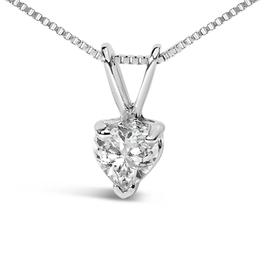 Haus of Brilliance 1/4ctw. Heart Lab Grown Diamond Pendant