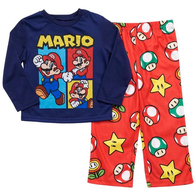 Boys (4-10) Nintendo Mario 2pc. Long Sleeve Pajama Set