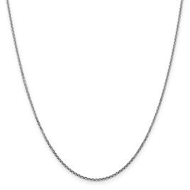 Gold Classics™ 1.45mm. White Gold Diamond Cut Cable Anklet