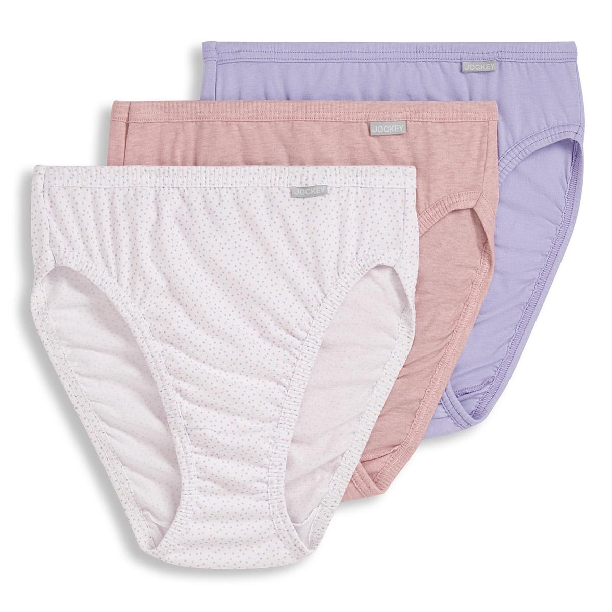 Womens Jockey Elace Qs Dots Brief Panties 1486