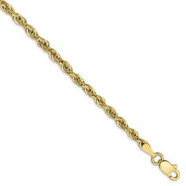 Gold Classics™ 10kt. 16in. Semi-Solid Rope Chain Necklace