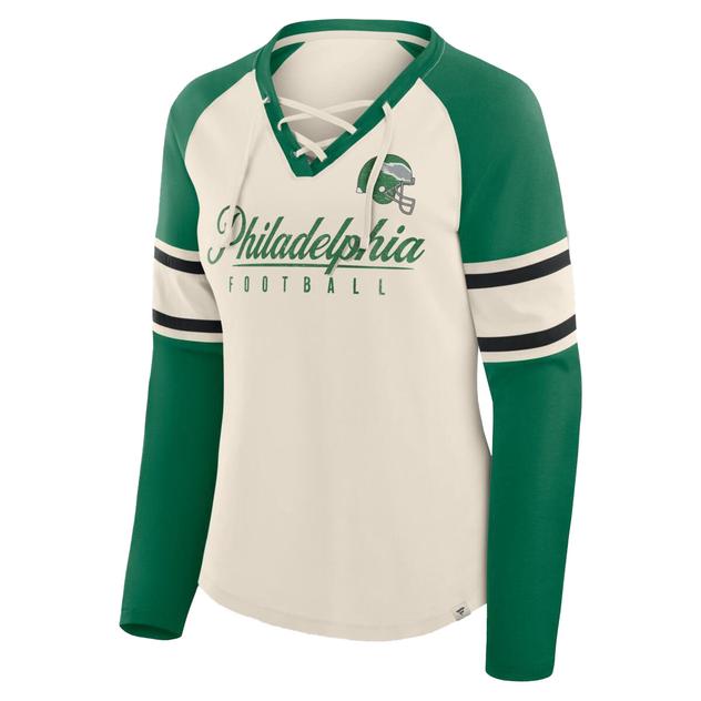 Womens Fanatics Long Sleeve Eagles Gridiron Hero Tee