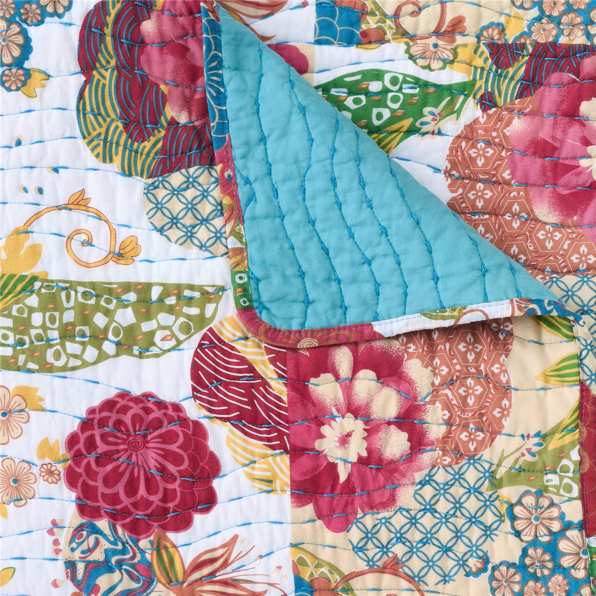 Greenland Home Fashions™ Jewel Reversible Quilted Throw Blanket