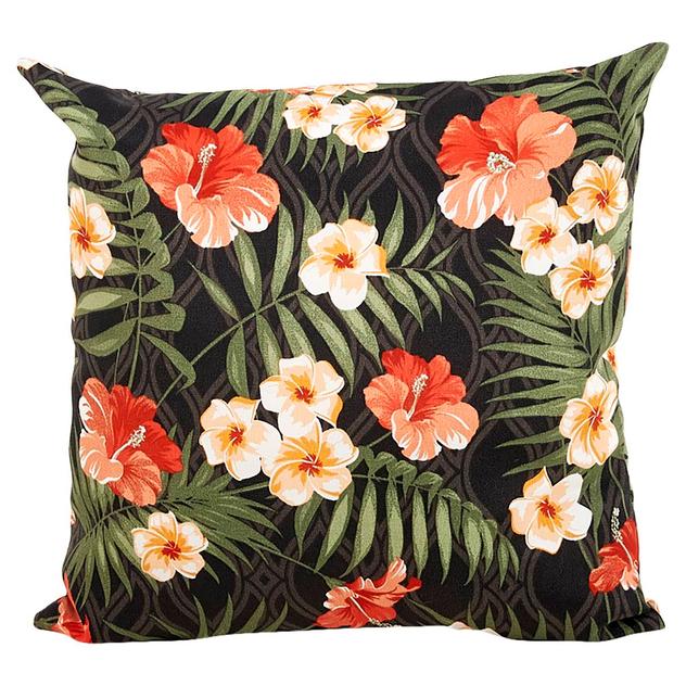 Jordan Manufacturing Outdoor Toss Pillow - Black/Coral