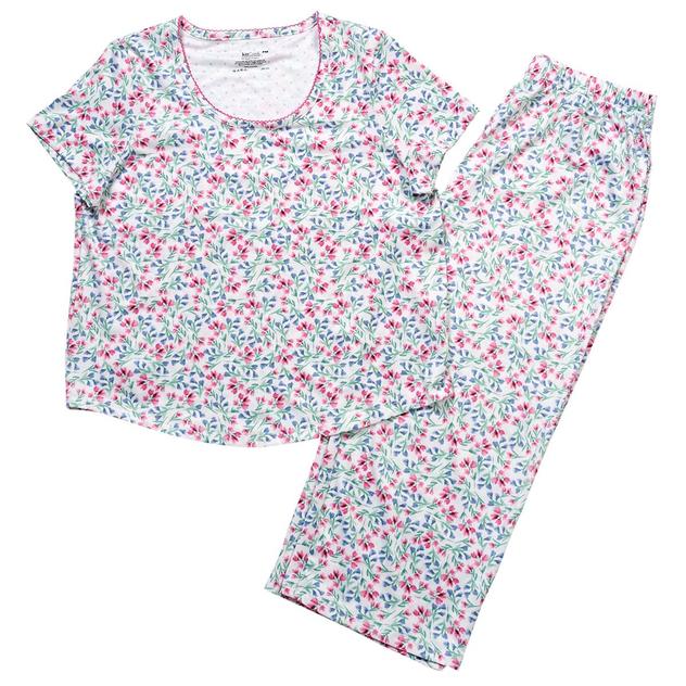 Petite Karen Neuburger Short Sleeve Ditsy Pop Pajama Set