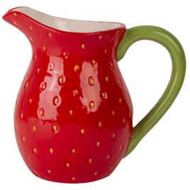 Home Essentials Strawberry Ceramic Pitcher