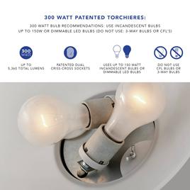 Adesso Piedmont Combo Floor Lamp